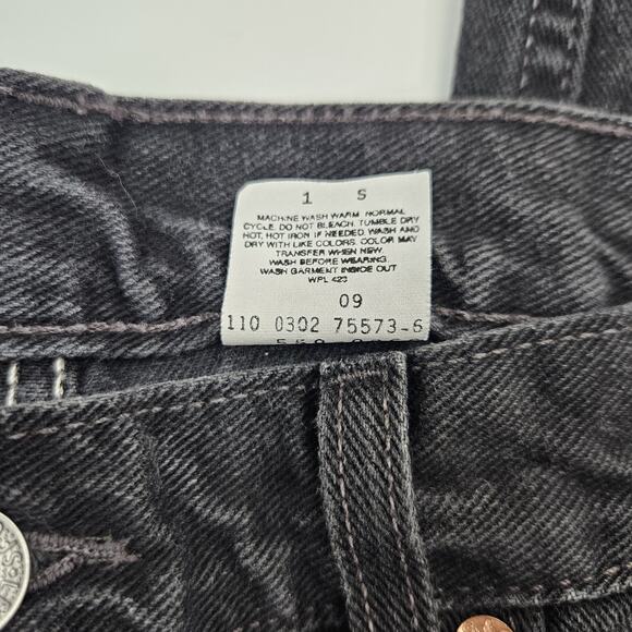Levi's 550 Jeans Mens 34x29* Vintage Black Relaxed Fit Straight Grunge Y2K Rigid - Picture 7 of 11